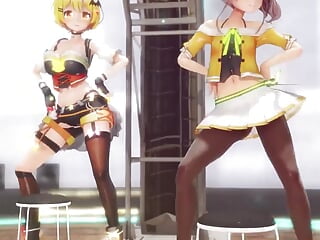 Mmd R-18 Anime Girls Sexy Dancing Clip 450