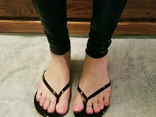 Femboy feet in flipflops...