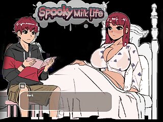 Spooky Milk Life - walkthrough gameplay part 5 - Hentai game - Bed time with Rori