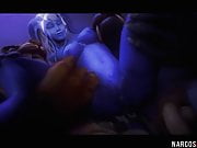 Big boobs elfs pussy hammered by orcs
