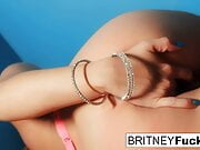 Britney's Blue Wall Masturbation