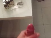 Cum in hotel's shower