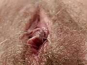 Hairy squirting pussy