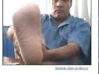 Straight Guys Feet On Webcam #479