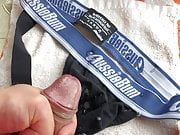 Cumming on my sex buddy underwear 