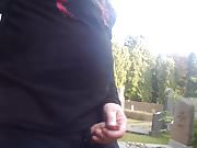 Wank in the graveyard (no cum)