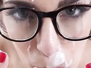 cum on glasses