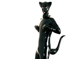Latex catsuit kitty...