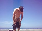 lilian77 chastity belt in the beach 2016